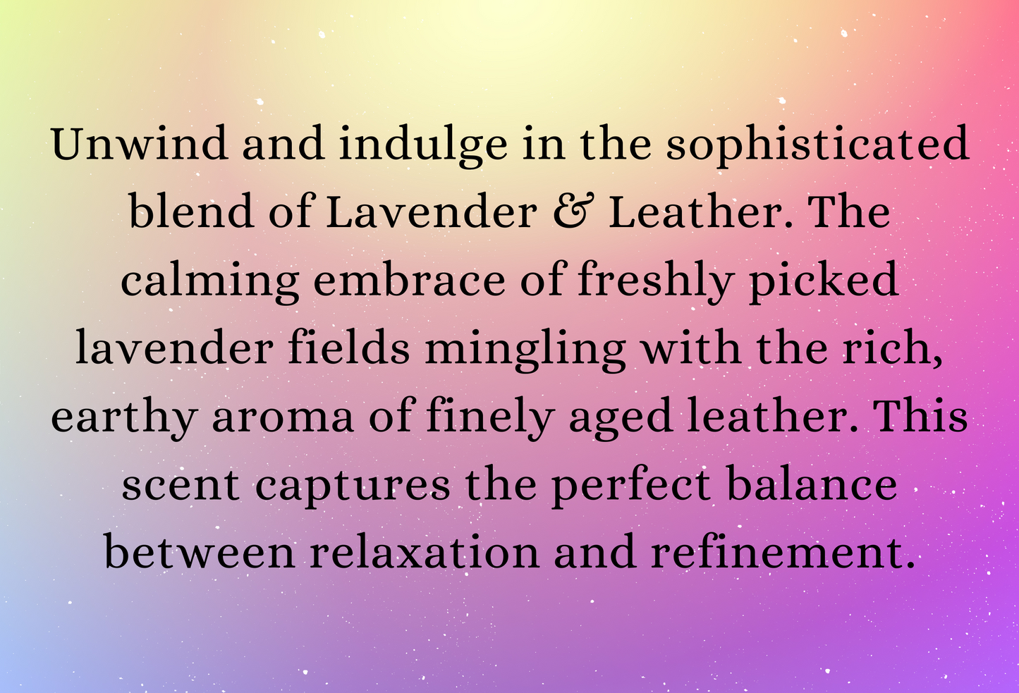 Lavender & Leather highly scented soy wax melts | Vegan | Eco-Friendly | Cruelty free | Plastic free packaging | Highly fragranced | Eco soy wax