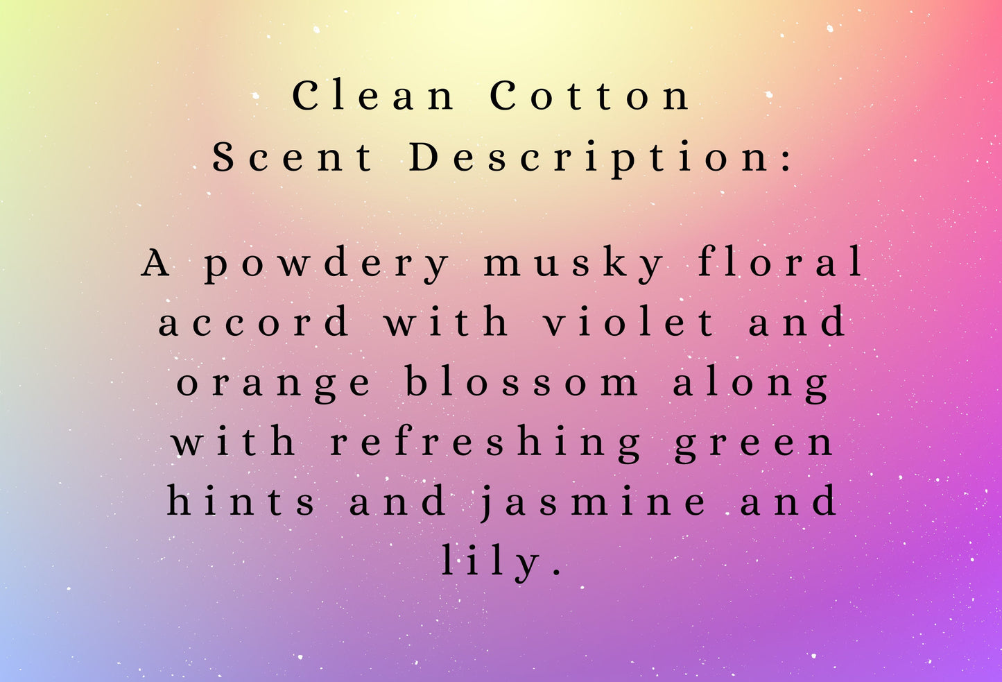 Clean Cotton highly scented soy wax melts | Vegan | Eco-Friendly | Cruelty free | Plastic free packaging | Highly fragranced | Eco soy wax