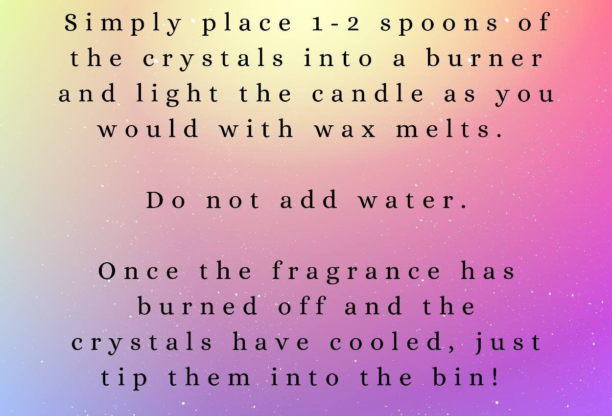 Scented Sizzlers/Aroma Crystals/Scented Crystals | 100g pots | Various fragrances | Highly fragranced | Wax melt alternative |