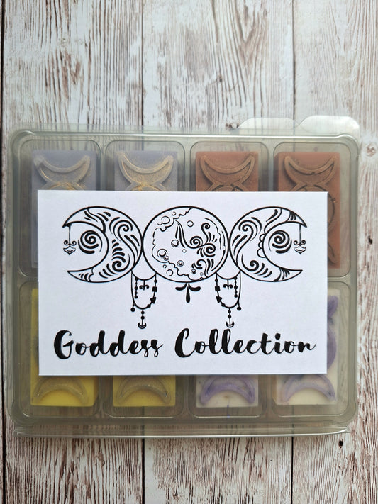 Goddess Collection | Highly fragranced soy wax melts sample box | Triple Moon | Vegan | Eco-Friendly | Cruelty free | Highly scented