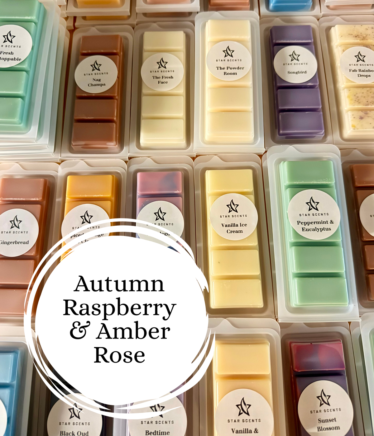 Autumn Raspberry and Amber Rose Soy Wax Melts | Highly Scented Home Fragrance | 100% Soy Wax | Long Lasting | Vegan | Cruelty-Free
