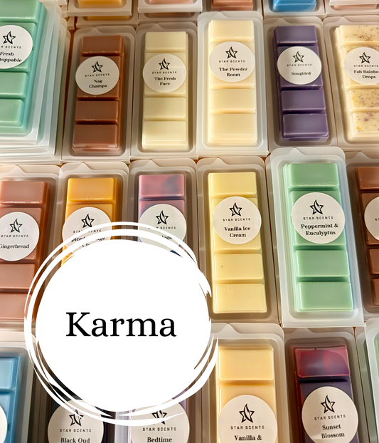 Karma Soy Wax Melts | Highly Scented Home Fragrance | 100% Soy Wax | Long Lasting | Vegan | Cruelty-Free