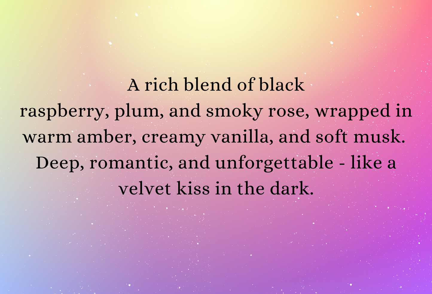 Midnight Embrace highly scented soy wax melts | Vegan | Eco-Friendly | Cruelty free | Plastic free | Highly fragranced | Eco soy wax