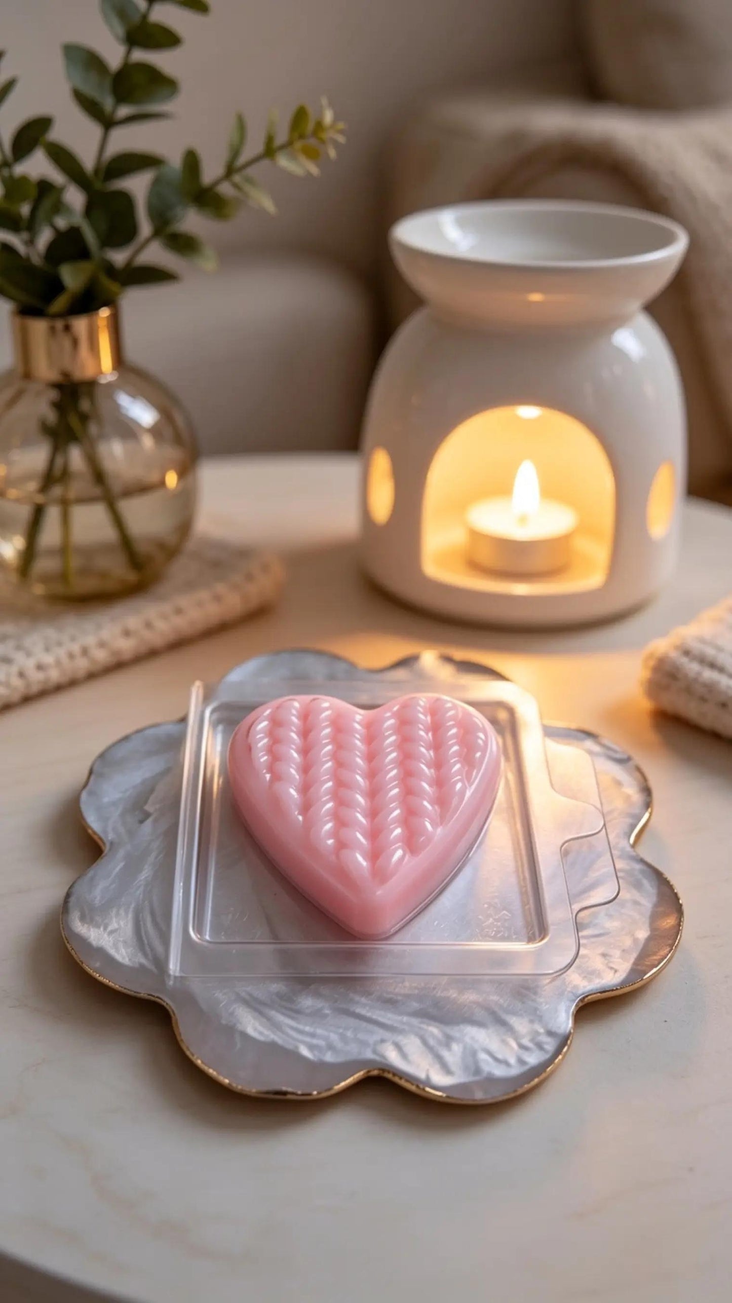 Velvet Rose & Oud Soy Wax Melts | Highly Scented Home Fragrance | 100% Soy Wax | Long Lasting | Vegan | Cruelty-Free