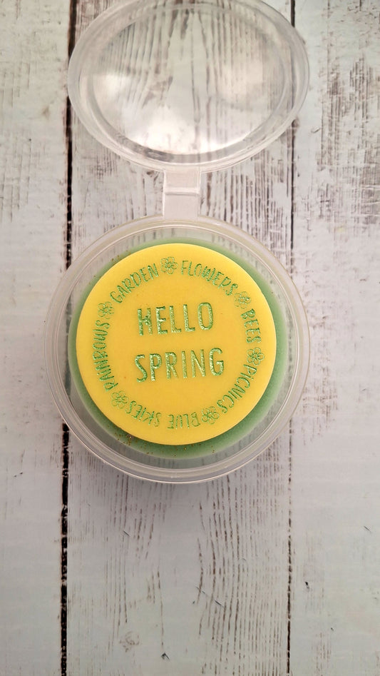 Rosemary & Bergamot Highly Scented Soy Wax Melt Pretty Pots | Vegan | Eco-Friendly | Cruelty-Free | Recyclable Packaging | Highly Fragranced | Eco Soy Wax