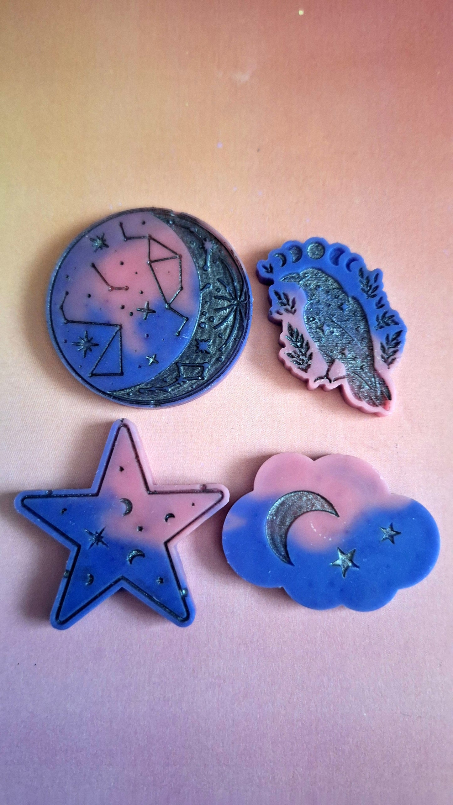 Celestial soy wax melts | Sun Moon and Stars wax melts | Boho wax melts | Home fragrance