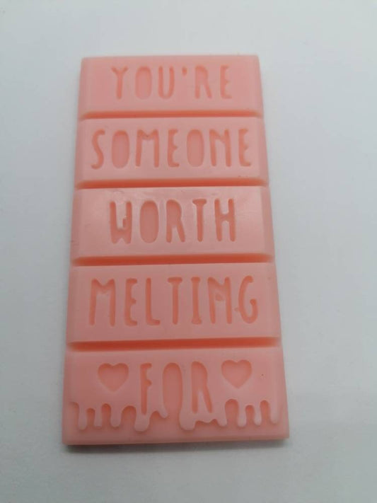 You're Someone Worth Melting For snap bar | Various fragrances | Eco-Friendly gift | Vegan | Highly fragranced |Eco soy wax